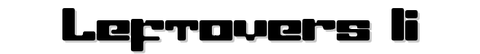 LeftOvers II font